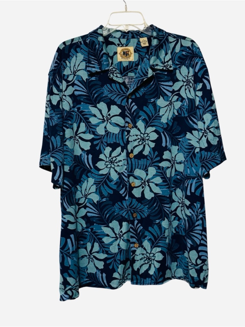 Pusser’s silk cotton blend Hawaiian Button-Up Shirt